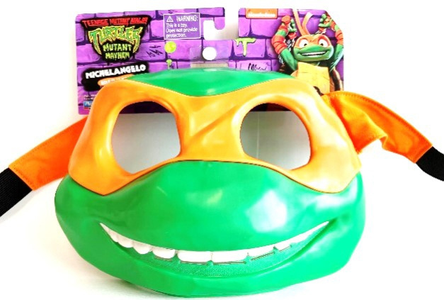 Teenage Mutant Ninja Turtles mutant Mayhem Michelangelo - naamio in de groep SPEELGOED, KINDER- & BABYPRODUCTEN / Speelgoed / Gemaskered kostuums bij TP E-commerce Nordic AB (C76155)