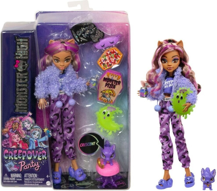 Monster High Sluimerfeest Clawdeen - modepop in de groep SPEELGOED, KINDER- & BABYPRODUCTEN / Speelgoed / Docks & Accessoires bij TP E-commerce Nordic AB (C76158)