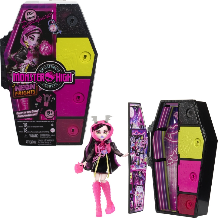 Monster High Skulltimate Secrets: Neon Frights Draculaura - modepop in de groep SPEELGOED, KINDER- & BABYPRODUCTEN / Speelgoed / Docks & Accessoires bij TP E-commerce Nordic AB (C76161)