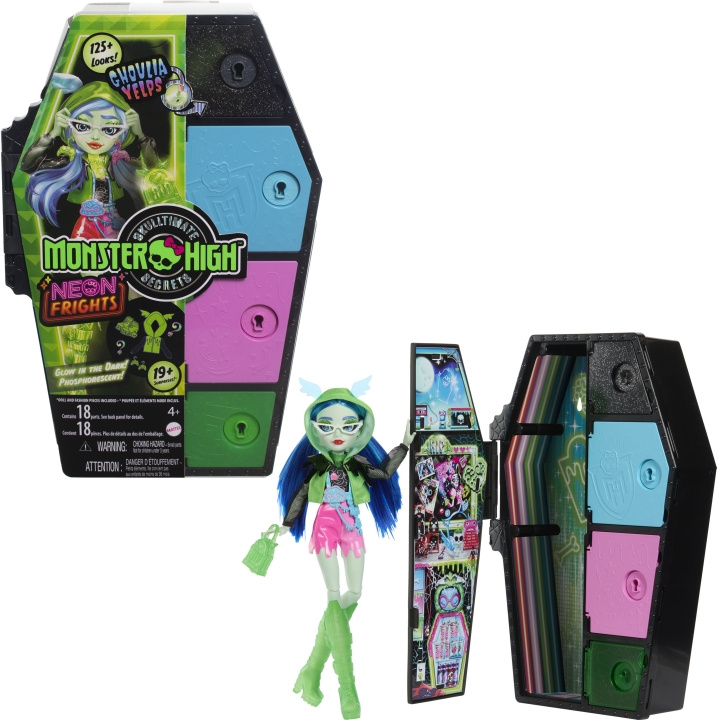 Monster High Skulltimate Secrets: Neon Frights Ghoulia - modepop in de groep SPEELGOED, KINDER- & BABYPRODUCTEN / Speelgoed / Docks & Accessoires bij TP E-commerce Nordic AB (C76163)