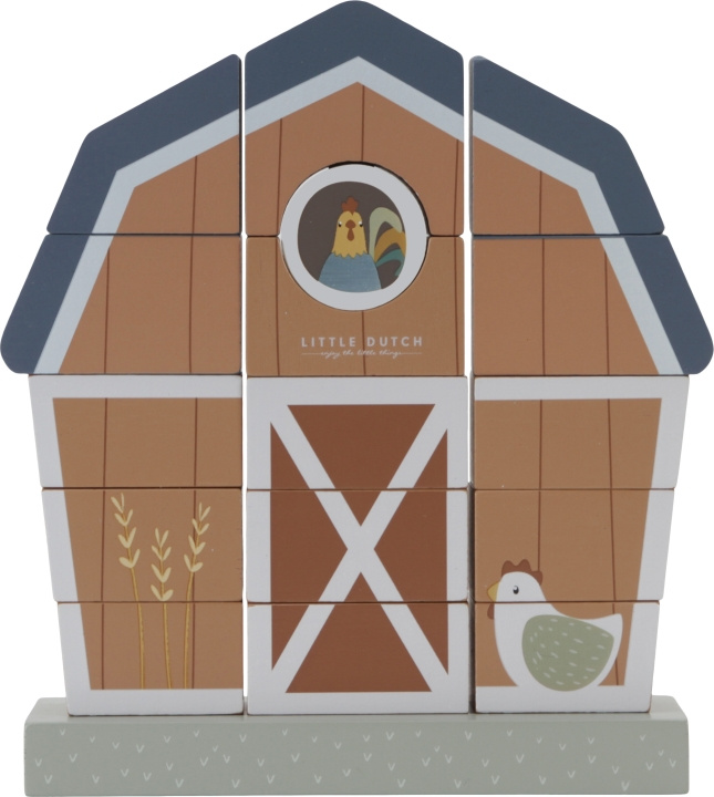 Little Dutch Little Farm - een stapelbare boerderij in de groep SPEELGOED, KINDER- & BABYPRODUCTEN / Speelgoed / Bouwspeelgoed / Bouwblokken bij TP E-commerce Nordic AB (C76168)