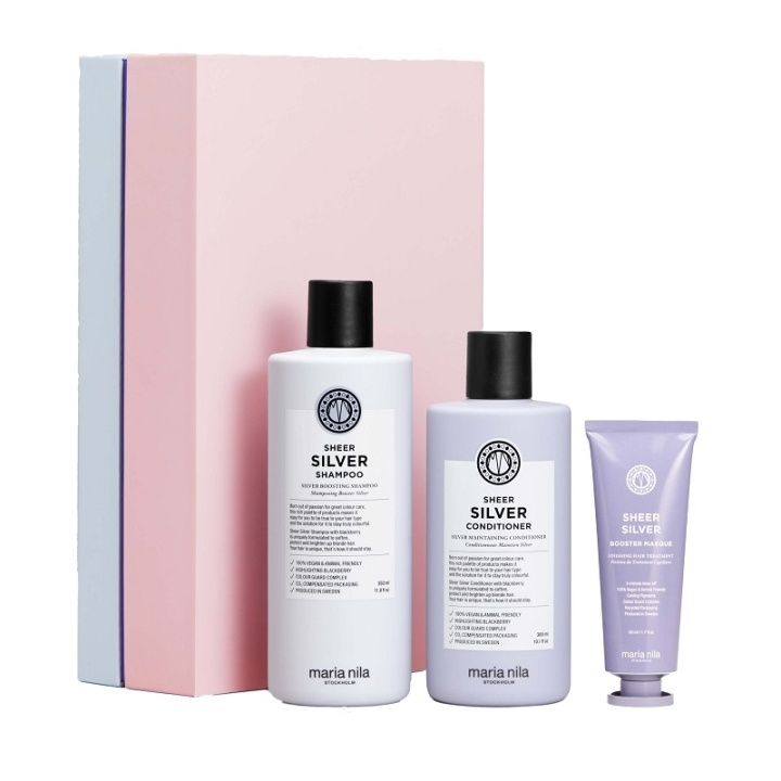 Maria Nila Giftset Maria Nila Sheer Silver Beauty Box in de groep BEAUTY & HEALTH / Haar & Styling / Haarverzorging / Haarverf / Zilvershampoo bij TP E-commerce Nordic AB (C76291)