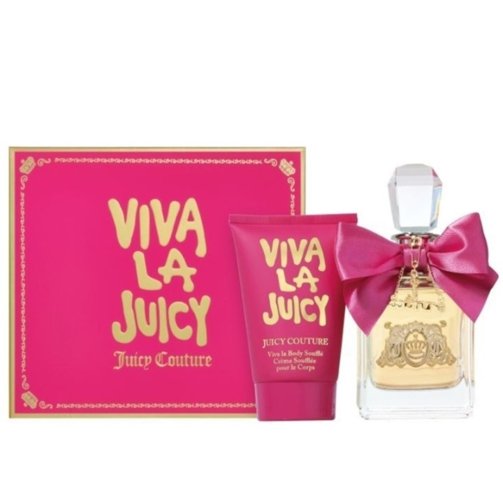 Juicy Couture Giftset Juicy Couture Viva La Juicy Edp 100ml + Body Souffle 125ml in de groep BEAUTY & HEALTH / Cadeausets / Cadeausets voor haar bij TP E-commerce Nordic AB (C76293)