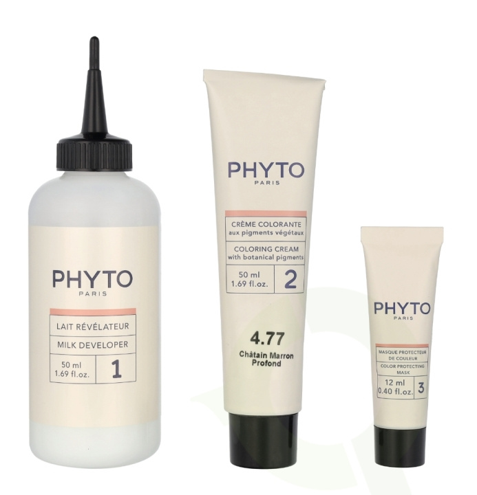 Phyto Phytocolor Permanent Color 112 ml #4.77 Deep Brown in de groep BEAUTY & HEALTH / Haar & Styling / Haarverzorging / Haarverf / Haarverf & Kleurbommen bij TP E-commerce Nordic AB (C76329)