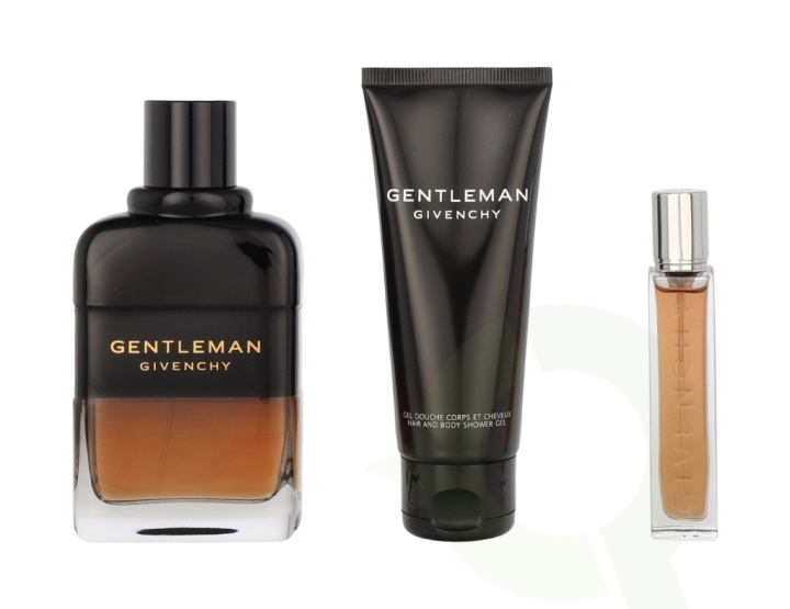 Givenchy Gentleman Reservee Privee Giftset 187.5 ml Edp Spray 100ml/Edp Spray 12,5ml/Shower Gel 75ml in de groep BEAUTY & HEALTH / Cadeausets / Cadeausets voor hem bij TP E-commerce Nordic AB (C76395)