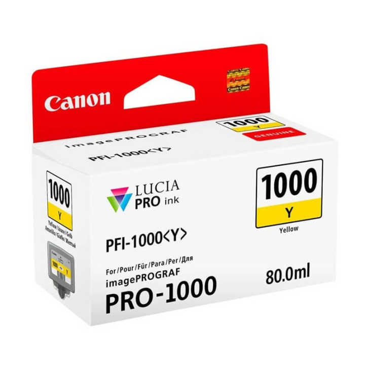 Canon Bläck 0549C001 PFI-1000 Gul in de groep COMPUTERS & RANDAPPARATUUR / Printers & Accessoires / Inkt & Toner / Inktpatronen / Canon bij TP E-commerce Nordic AB (C76478)