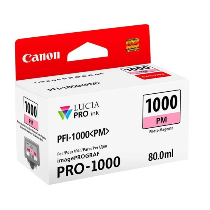 Canon Bläck 0551C001 PFI-1000 Fotomagenta in de groep COMPUTERS & RANDAPPARATUUR / Printers & Accessoires / Inkt & Toner / Inktpatronen / Canon bij TP E-commerce Nordic AB (C76480)