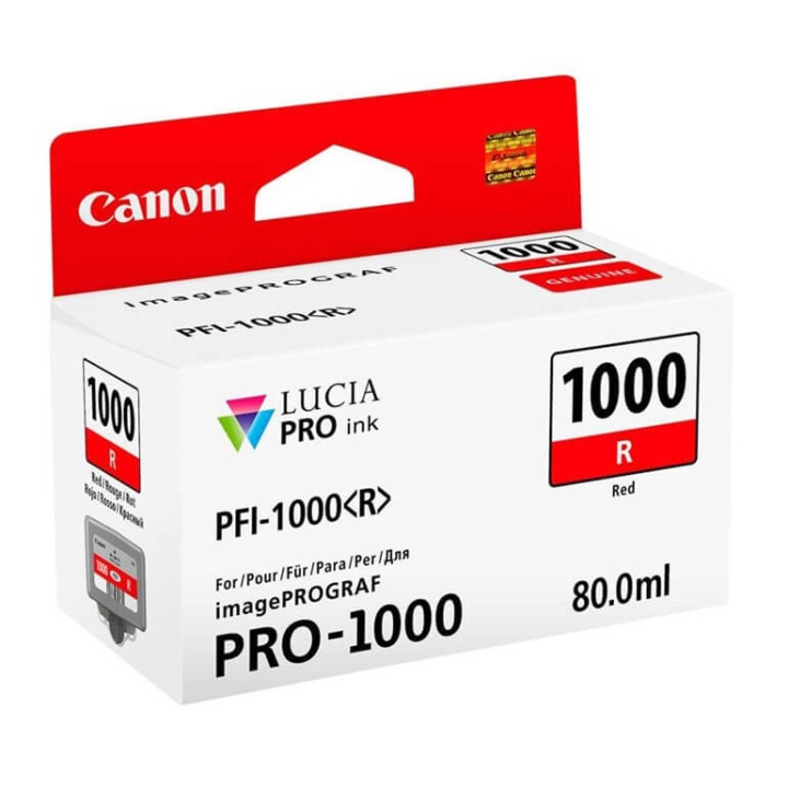 Canon Bläck 0554C001 PFI-1000 Röd in de groep COMPUTERS & RANDAPPARATUUR / Printers & Accessoires / Inkt & Toner / Inktpatronen / Canon bij TP E-commerce Nordic AB (C76483)