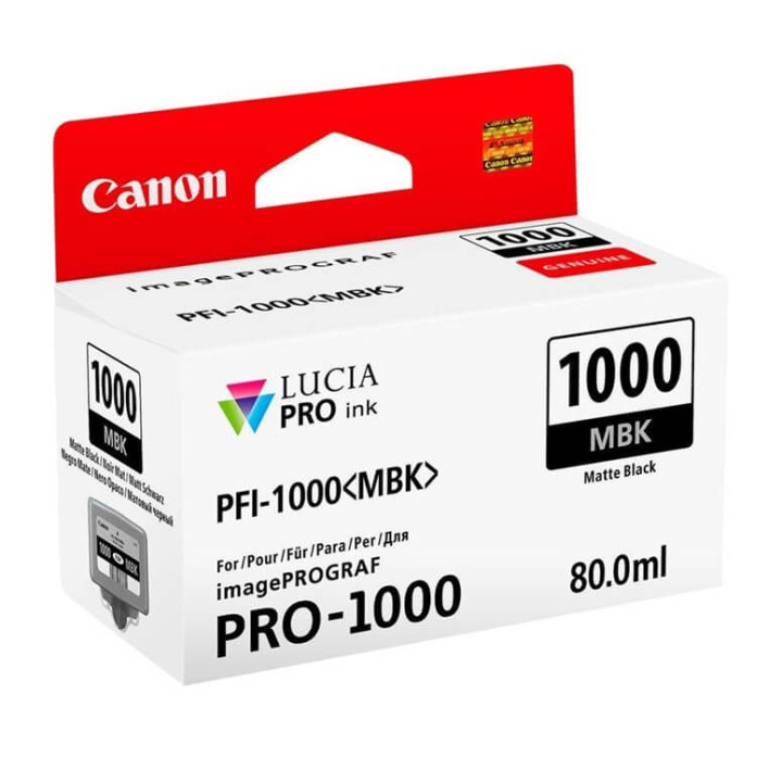 Canon Bläck 0545C001 PFI-1000 Mattsvart in de groep COMPUTERS & RANDAPPARATUUR / Printers & Accessoires / Inkt & Toner / Inktpatronen / Canon bij TP E-commerce Nordic AB (C76489)