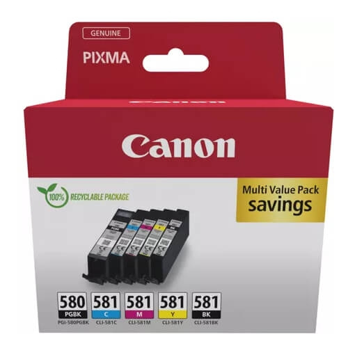 Canon Ink 2078C005 PGI-580/CLI-581 Multipack in de groep COMPUTERS & RANDAPPARATUUR / Printers & Accessoires / Inkt & Toner / Inktpatronen / Canon bij TP E-commerce Nordic AB (C76539)