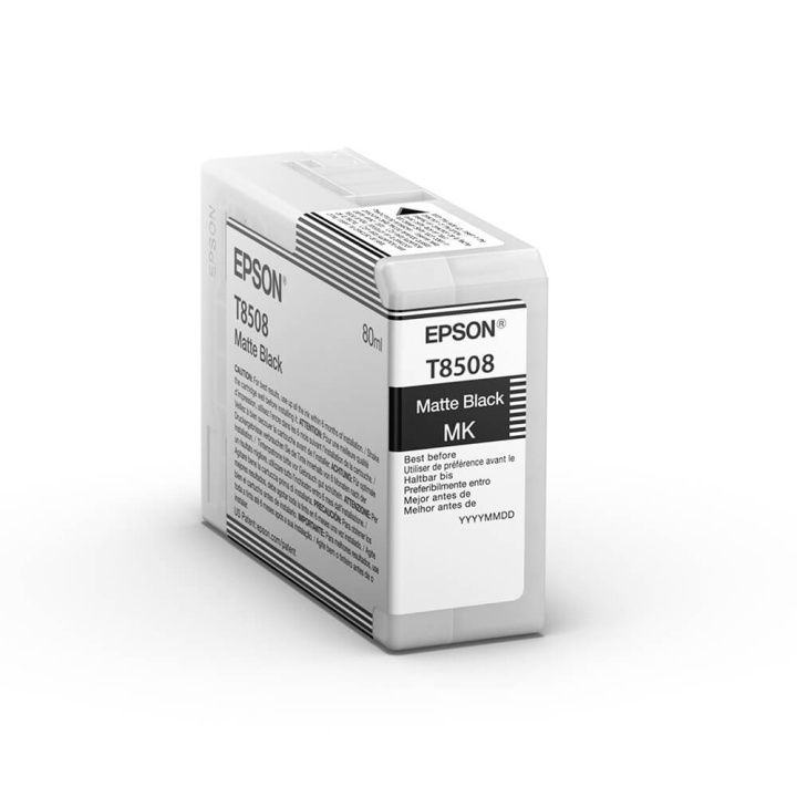 Epson Bläck UltraChrome HD T85080N Mattsvart 80ml in de groep COMPUTERS & RANDAPPARATUUR / Printers & Accessoires / Inkt & Toner / Inktpatronen / Epson bij TP E-commerce Nordic AB (C76542)