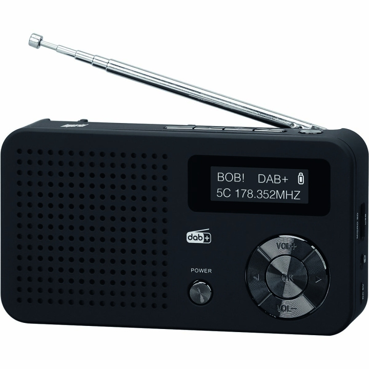 imperial DABMAN 13 Draagbare DAB+ / FM Radio Zwart in de groep HOME ELECTRONICS / Audio & Beeld / Thuisbioscoop, Hifi en Draagbaar / Radio & Wekkers / Draadloze audiozender bij TP E-commerce Nordic AB (C76559)