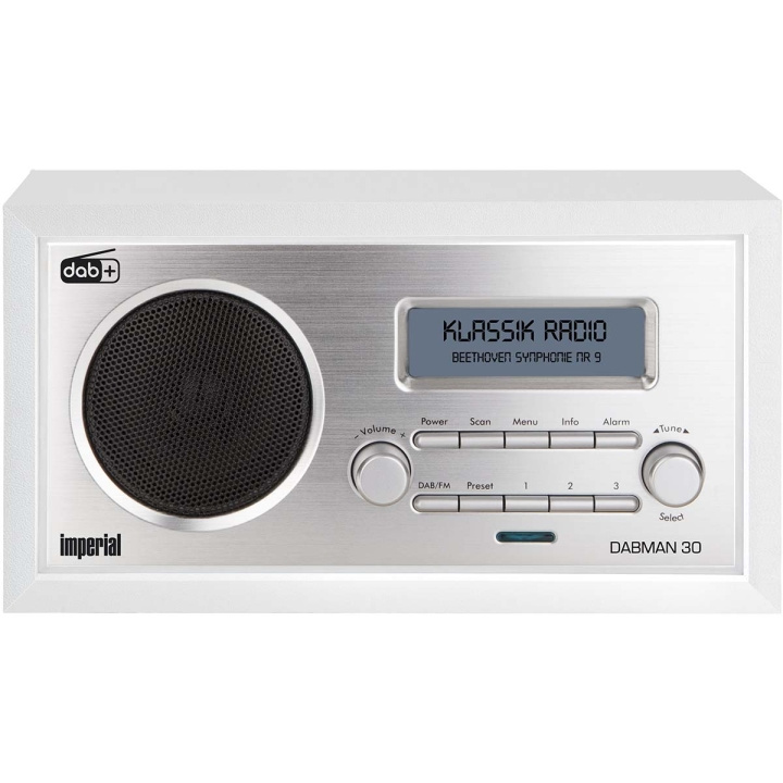 imperial DABMAN 30 DAB+ / FM-radio Wit in de groep HOME ELECTRONICS / Audio & Beeld / Thuisbioscoop, Hifi en Draagbaar / Radio & Wekkers / Draadloze audiozender bij TP E-commerce Nordic AB (C76562)