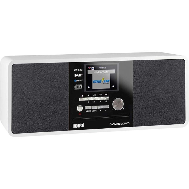 imperial DABMAN i200 CD Multifunctionele radio DAB+ / FM / Internet / Bluetooth Wit in de groep HOME ELECTRONICS / Audio & Beeld / Thuisbioscoop, Hifi en Draagbaar / Radio & Wekkers / Draadloze audiozender bij TP E-commerce Nordic AB (C76565)