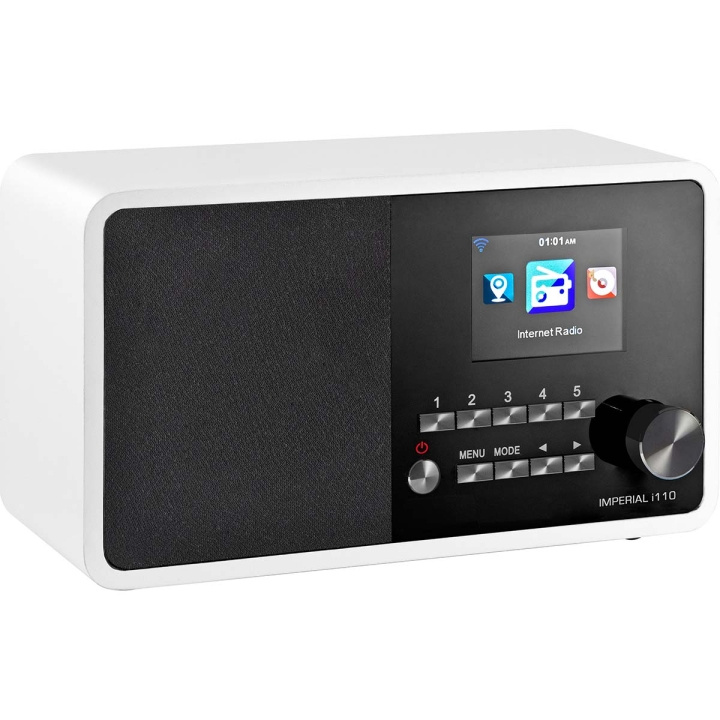 imperial i110 WLAN internetradio met mediaspeler wit in de groep HOME ELECTRONICS / Audio & Beeld / Thuisbioscoop, Hifi en Draagbaar / Radio & Wekkers / Draadloze audiozender bij TP E-commerce Nordic AB (C76576)