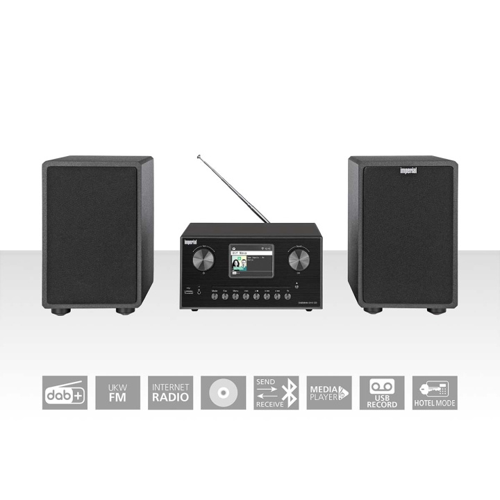 imperial DABMAN i310 CD Hybride micro Hifi Systeem DAB+ / FM / Internet / Bluetooth Zwart in de groep HOME ELECTRONICS / Audio & Beeld / Thuisbioscoop, Hifi en Draagbaar / Radio & Wekkers / Draadloze audiozender bij TP E-commerce Nordic AB (C76577)