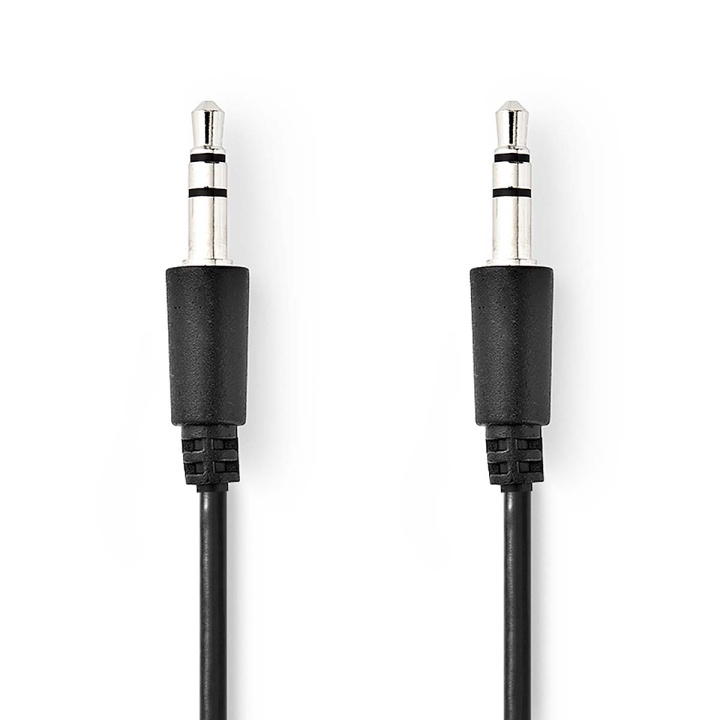 Nedis Stereo-Audiokabel | 3,5 mm Male | 3,5 mm Male | Vernikkeld | 1.00 m | Rond | Zwart | Label in de groep HOME ELECTRONICS / Kabels & Adapters / Audio Analoog / 3.5 mm bij TP E-commerce Nordic AB (C76590)