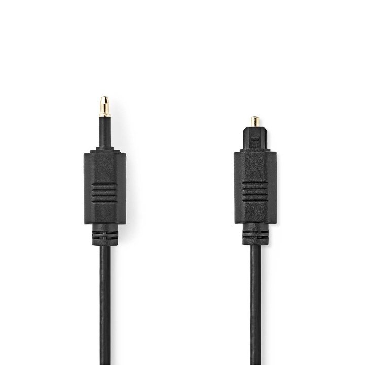 Nedis Optische Audiokabel | TosLink Male | Mini-Toslink | 1.00 m | Rond | PVC | Zwart | Label in de groep HOME ELECTRONICS / Kabels & Adapters / Luidsprekerkabels bij TP E-commerce Nordic AB (C76593)