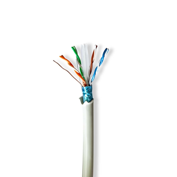 Nedis Netwerk Kabel Rol | CAT6 | Stranded | F/UTP | Koper | 50.0 m | Binnenshuis | Rond | LSZH | Grijs | Trekdoos in de groep COMPUTERS & RANDAPPARATUUR / Computerkabels / Netwerkkabels / Glasvezelbekabeling bij TP E-commerce Nordic AB (C76594)