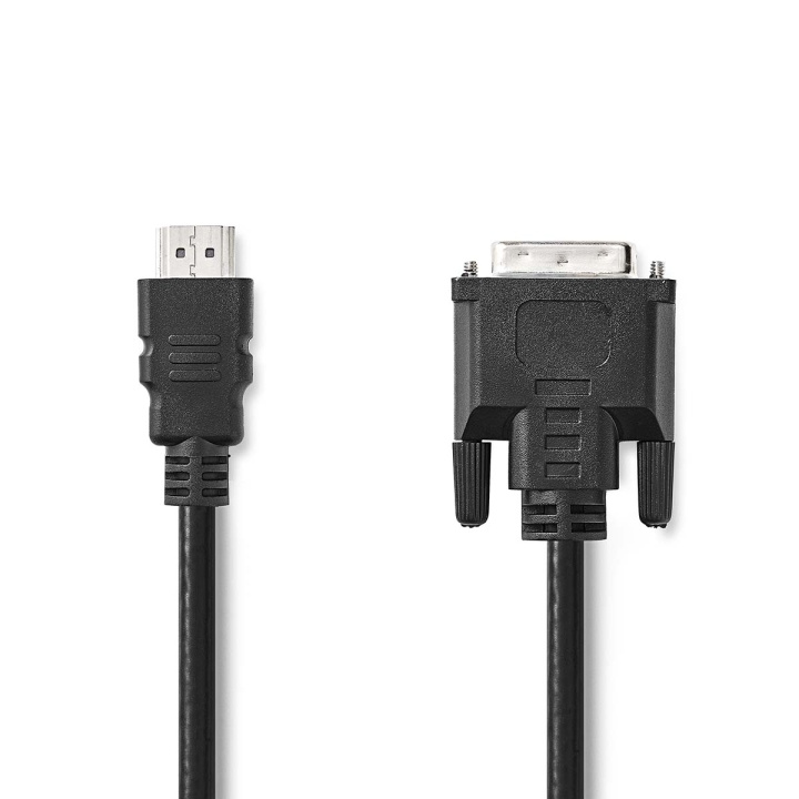 Nedis HDMI™ Kabel | HDMI™ Connector | DVI-D 24+1-Pins Male | 1080p | Vernikkeld | 3.00 m | Recht | PVC | Zwart | Label in de groep HOME ELECTRONICS / Kabels & Adapters / HDMI / Kabels bij TP E-commerce Nordic AB (C76611)