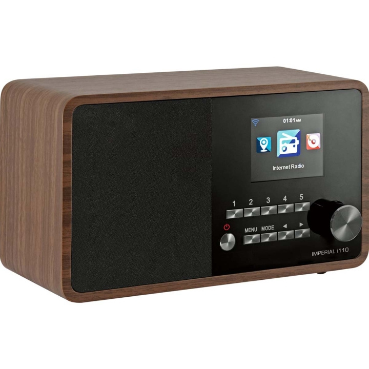 imperial i110 WLAN internetradio met mediaspeler Functie Houtlook in de groep HOME ELECTRONICS / Audio & Beeld / Thuisbioscoop, Hifi en Draagbaar / Radio & Wekkers / Draadloze audiozender bij TP E-commerce Nordic AB (C76744)