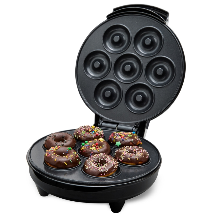 Champion Donut Maker Ceramic 7 Munkar 700W DM400 Svart in de groep HUISHOUDEN & TUIN / Huishoudelijke apparaten / Overige Huishoudelijke Apparaten bij TP E-commerce Nordic AB (C76760)