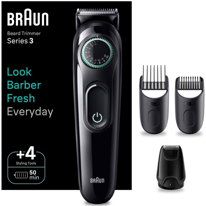 Braun Skäggtrimmer BT3421 4st stylingtillbehör in de groep BEAUTY & HEALTH / Haar & Styling / Scheren & Trimmen / Baardtrimmer & Accessoires bij TP E-commerce Nordic AB (C76774)