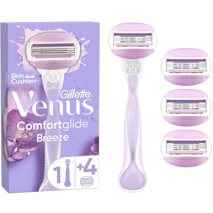 Gillette Rakhyvel Venus Comfortglide Breeze 4st rakblad in de groep BEAUTY & HEALTH / Haar & Styling / Scheren & Trimmen / Scheermessen & Accessoires bij TP E-commerce Nordic AB (C76788)