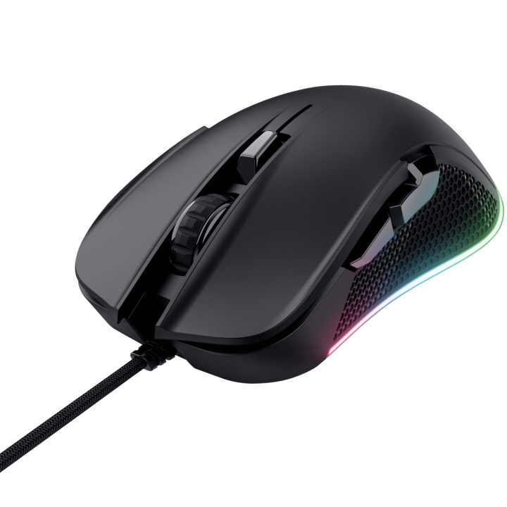 Trust GXT 922 Ybar Gaming Mouse Eco Svart in de groep COMPUTERS & RANDAPPARATUUR / GAMING / Muizen bij TP E-commerce Nordic AB (C76798)