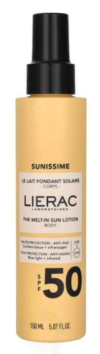 Lierac Paris Lierac Sunissime The Melt-in Sun Lotion SPF50 150 ml in de groep BEAUTY & HEALTH / Huidsverzorging / Zonnebank / Zonnebescherming bij TP E-commerce Nordic AB (C76861)