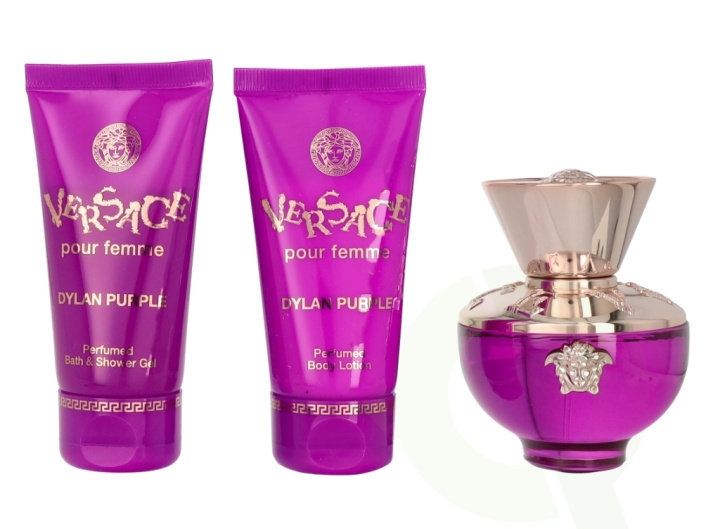 Versace Dylan Purple Pour Femme Giftset 150 ml Edp Spray 50ml/Bath & Shower Gel 50ml/Body Lotion 50ml in de groep BEAUTY & HEALTH / Cadeausets / Cadeausets voor haar bij TP E-commerce Nordic AB (C76874)