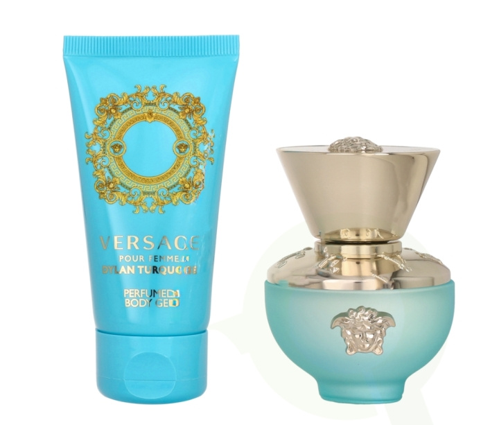 Versace Dylan Turquoise Giftset 80 ml Edt Spray 30ml/Body Gel 50ml in de groep BEAUTY & HEALTH / Cadeausets / Cadeausets voor haar bij TP E-commerce Nordic AB (C76876)