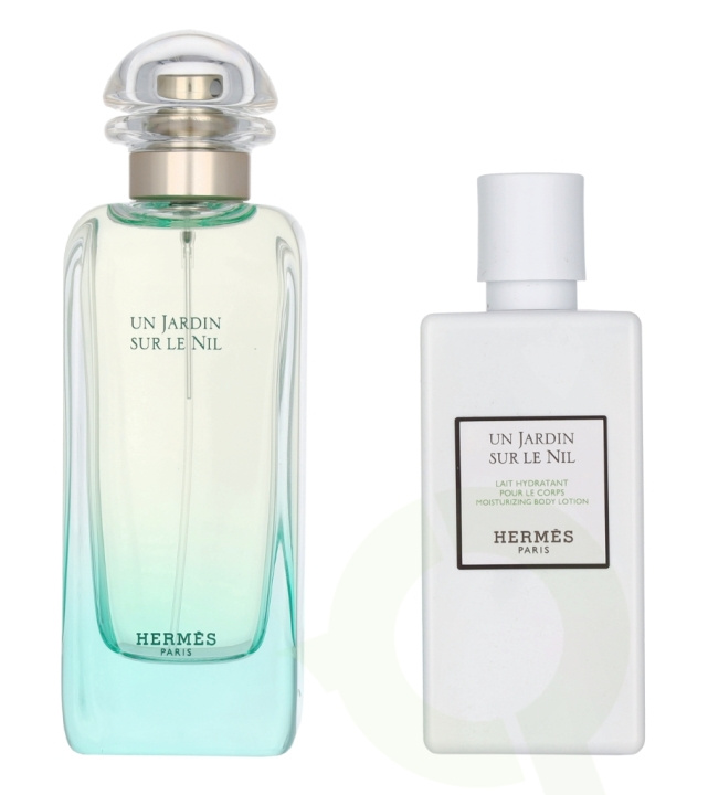 Hermes Un Jardin Sur Le Nil Giftset 180 ml Edt Spray 100ml/Body Lotion 80ml in de groep BEAUTY & HEALTH / Cadeausets / Cadeausets voor haar bij TP E-commerce Nordic AB (C76989)