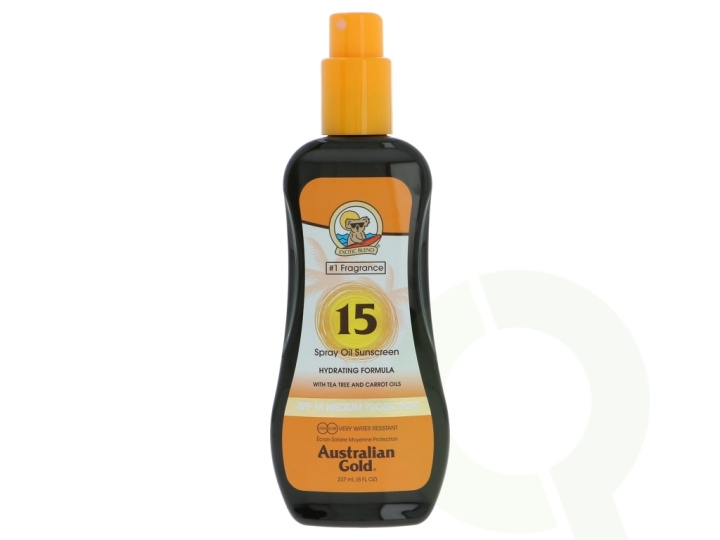 Australian Gold Carrot Spray Oil Sunscreen SPF15 237 ml Carrot Oil Formula in de groep BEAUTY & HEALTH / Huidsverzorging / Zonnebank / Zonnebescherming bij TP E-commerce Nordic AB (C77038)