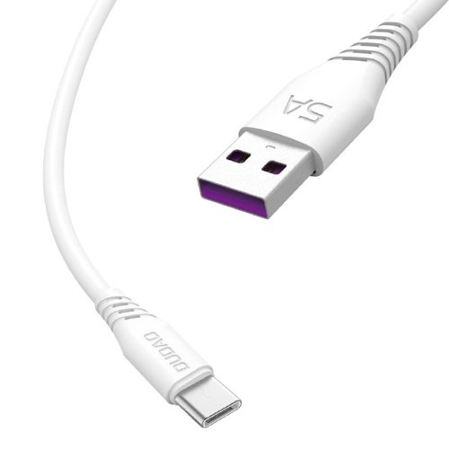 Dudao L2T USB-A to USB-C cable 2m white in de groep COMPUTERS & RANDAPPARATUUR / Computerkabels / USB / USB-C bij TP E-commerce Nordic AB (C77118)