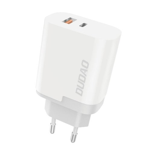 Dudao A6XSEU Adapter 22.5Watt 1xUSB-C + 1xUSB-A in de groep SMARTPHONE & TABLETS / Opladers & Kabels / Wandoplader / Wandoplader USB bij TP E-commerce Nordic AB (C77120)