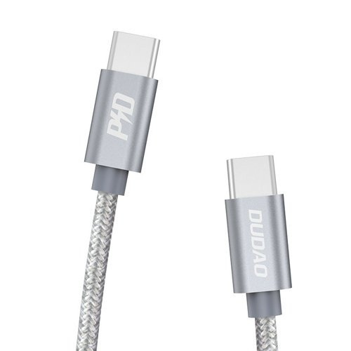 Dudao L5ProC USB-C to USB-C cable 45W 1m gray in de groep COMPUTERS & RANDAPPARATUUR / Computerkabels / USB / USB-C bij TP E-commerce Nordic AB (C77125)