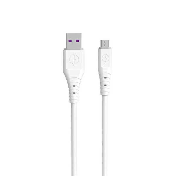 Dudao TGL3M USB-A to USB Micro Cable 1m white in de groep COMPUTERS & RANDAPPARATUUR / Computerkabels / USB / USB-A bij TP E-commerce Nordic AB (C77133)