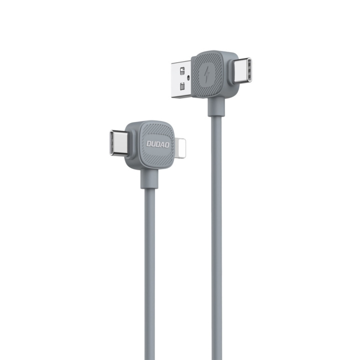 Dudao L20S 4-i-1 USB-C/USB-A/Lightning Fast Charging-kabel 1m in de groep COMPUTERS & RANDAPPARATUUR / Computerkabels / USB / USB-C bij TP E-commerce Nordic AB (C77139)