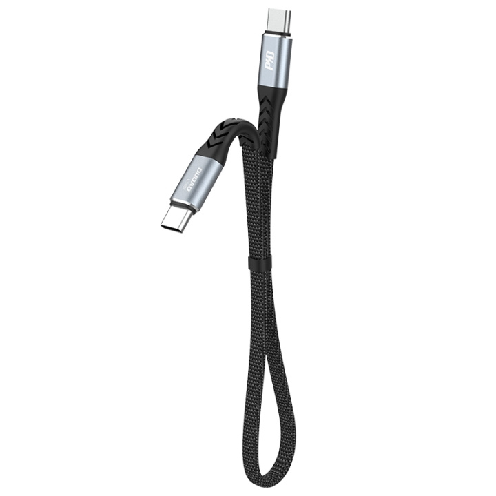 Dudao L10C USB-C to USB-C cable 100W 0.23 m black in de groep COMPUTERS & RANDAPPARATUUR / Computerkabels / USB / USB-C bij TP E-commerce Nordic AB (C77158)