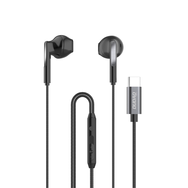 Dudao X3Pro in-ear headphones USB-C 1.2 m black in de groep HOME ELECTRONICS / Audio & Beeld / Koptelefoon & Accessoires / Koptelefoon bij TP E-commerce Nordic AB (C77175)