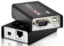 ATEN Mini USB KVM-verlengkabel, VGA, 100m (CAT5e), CE-100 in de groep COMPUTERS & RANDAPPARATUUR / Computerkabels / Schakelaars bij TP E-commerce Nordic AB (C77201)