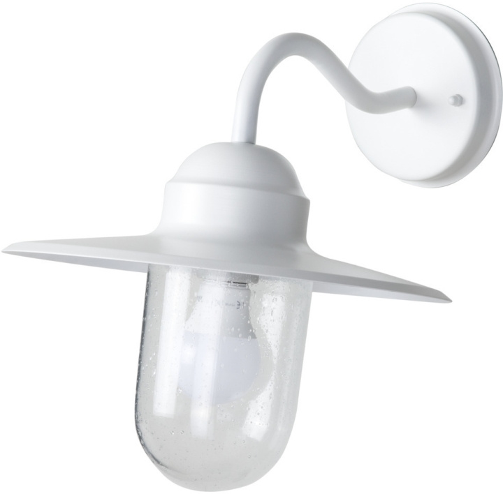 Airam Arvika wandlamp, E27, wit in de groep HOME ELECTRONICS / Verlichting / Wandlampen bij TP E-commerce Nordic AB (C77247)