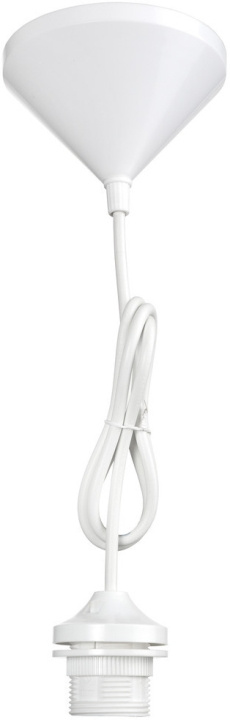 Airam lampsnoer, E27, 1,5 m, wit in de groep HOME ELECTRONICS / Verlichting / Plafondverlichting bij TP E-commerce Nordic AB (C77260)