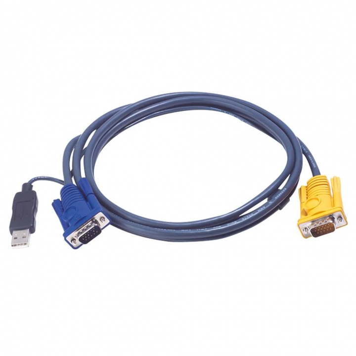 ATEN 2L-5203UP USB KVM-kabel, 3 m in de groep COMPUTERS & RANDAPPARATUUR / Computerkabels / Overige computerkabels bij TP E-commerce Nordic AB (C77287)