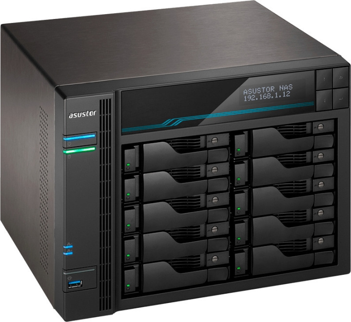 ASUSTOR AS6510T netwerkserver in de groep COMPUTERS & RANDAPPARATUUR / Netwerk / NAS-units bij TP E-commerce Nordic AB (C77330)