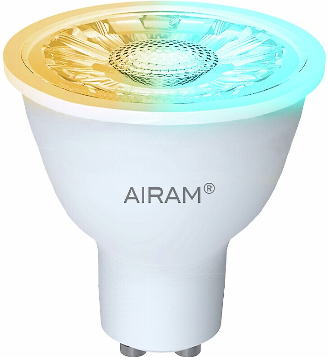 Airam SmartHome PAR16 gloeilamp, GU10, RGB, 345lm, 2700-6500K, WiFi, 2-pak in de groep HUISHOUDEN & TUIN / Smart home / Slimme verlichting bij TP E-commerce Nordic AB (C77491)