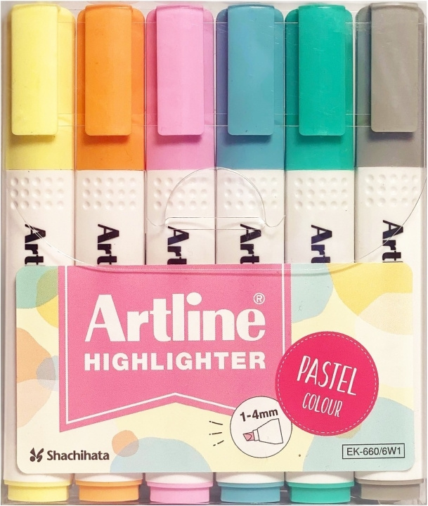 Artline Highlighter 660 Pastel markeerpotloden, set van 6 in de groep HUISHOUDEN & TUIN / Kantoormateriaal / Pennen bij TP E-commerce Nordic AB (C77532)