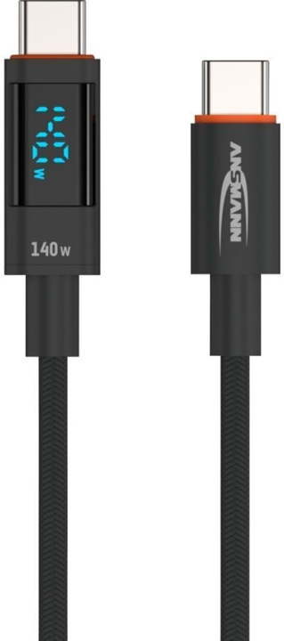 Ansmann USB-C 140W oplaadkabel, 1,2 m in de groep COMPUTERS & RANDAPPARATUUR / Computerkabels / USB / USB-C bij TP E-commerce Nordic AB (C77729)