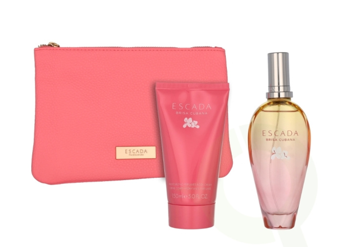 Escada Brisa Cubana Giftset 250 ml Limited Edition - Edt Spray 100ml/Body Lotion 150ml/Bag in de groep BEAUTY & HEALTH / Cadeausets / Cadeausets voor haar bij TP E-commerce Nordic AB (C77926)